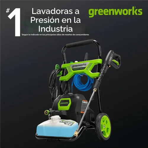 Vista 2 de Greenworks 2000 PSI 1.2 GPM Lavadora a presión (marco abierto GPW2003) GPW2003