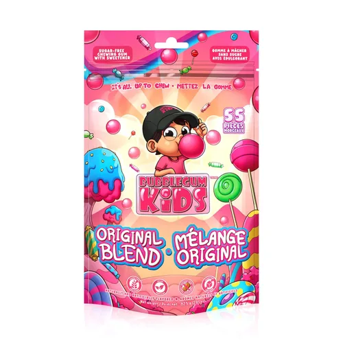 Vista 30 de Bubblegum Kids Hannah's Frozen Banana - Goma de mascar sin azúcar Relleno de calcetines, dulces navideños, recuerdos de fiesta, goma de mascar sin