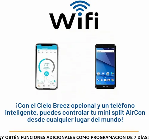 Vista 5 de Mini Split de 2 zonas, aire acondicionado 12000 + 12000 sin conductos, mini split de doble zona precargada, incluye dos líneas gratuitas de 25 pies