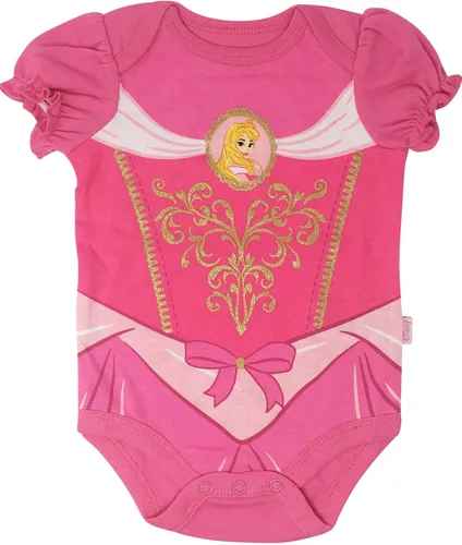 Vista 4 de Disney Princess Cinderella Belle Aurora Ariel Paquete de 5 mamelucos Diadema