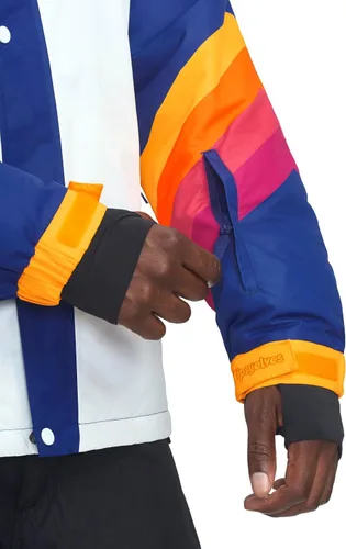 Vista 3 de Tipsy Elves Chaquetas de esquí para hombre - Divertidas y coloridas prendas de esquí con capucha impermeables para adultos