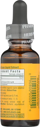 Vista 2 de Herb Pharm Extracto líquido de raíz de uva de Oregon - 1 onza