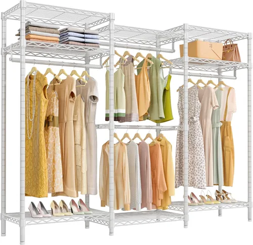 Vista 12 de VIPEK V5i Perchero de Ropa Armarios de Dormitorio Organizador de Closet Independiente, Closet Guardarropa Portátil Perchero de Ropa Resistente con 8