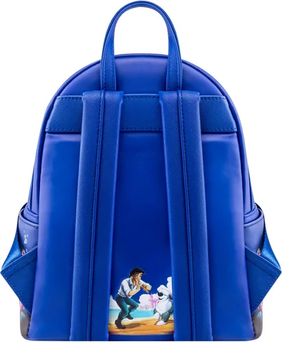 Vista 3 de Loungefly Mochila Disney - La Sirenita - Mochila - Princesas Disney - Bonita bolsa coleccionable - Idea de regalo - Producto oficial - para niños