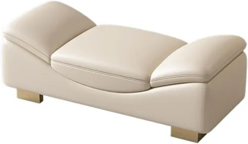 Vista 7 de LSLYTQ Bedroom Bench for End of Bed End of Bed Bench, Indoor Entryway Bench with Metal Legs, Cushioned Ottoman Bench for Living Room, Bedroom