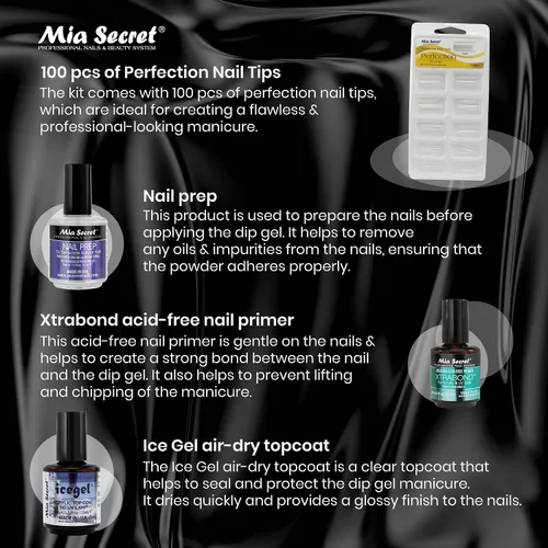 Vista 6 de Mia Secret Kit de uñas en polvo de inmersión de 13 piezas