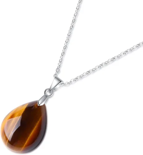 Vista 9 de GAVU Collar de lágrima de piedras preciosas para mujer, collares de cristal para mujer