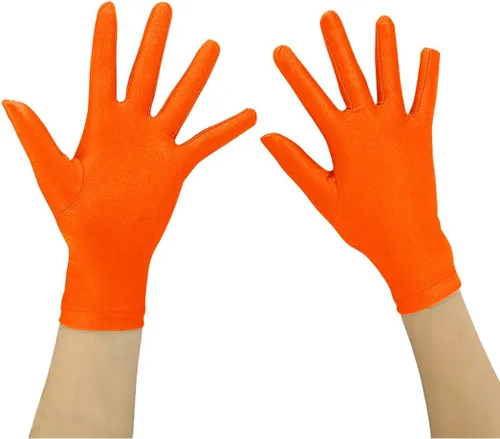 Vista 13 de Ensnovo Guantes de disfraz de dedo completo de elastano para niñas de 5 a 18 años