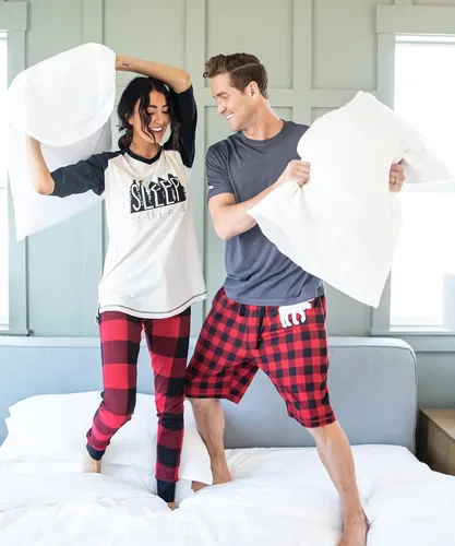 Vista 46 de Lazy One - Pantalones cortos de pijama para hombre, ropa de dormir