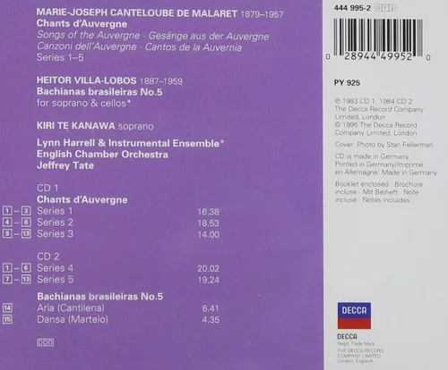 Vista 2 de Canteloube Chants dAuvergne Villa-Lobos Bachianas Brasileiras