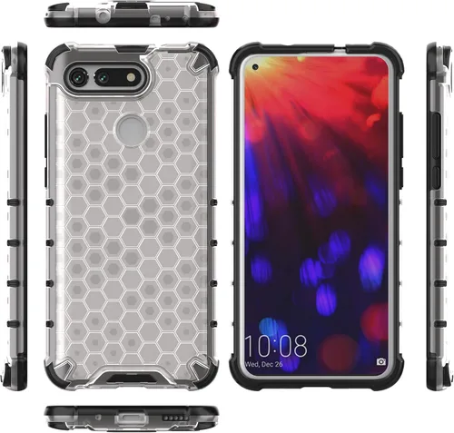 Vista 161 de Pzwoxukhov Funda compatible con Huawei Nova 3i, compatible con Huawei P Smart+ 2018 Honeycomb Anti-Drop Shock-Absorbing Case Negro