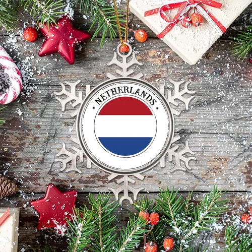 Vista 7 de Regalo de relleno de calcetín de Navidad de los Países Bajos para niños, regalo de recuerdo de país patriótico, adorno de Navidad para niños