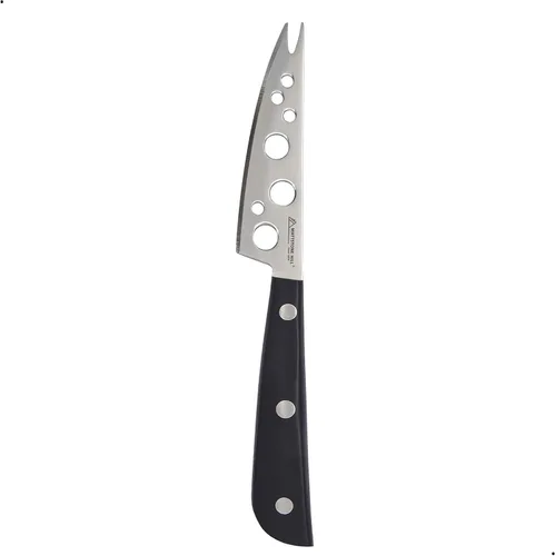 Vista 9 de Cuchillo para Queso - MATTSTONE HILL Cuchilla para Queso, Cortador de Queso Duro, Acero Inoxidable Premium, Mango Negro
