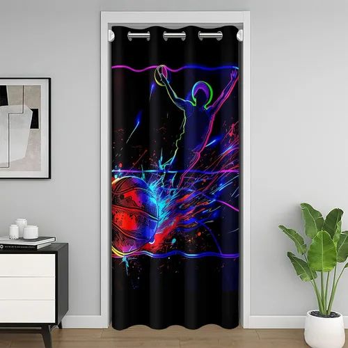 Vista 16 de Erosebridal Highland - Cortina opaca para puerta de vaca, con diseño de rosas para niños, niñas, niños, con animales salvajes del oeste