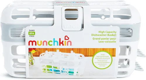 Vista 7 de Munchkin® Cesta para Lavaplatos de Alta Capacidad, 1 Paquete, Gris