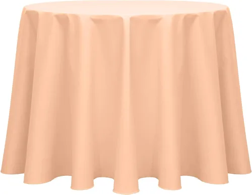 Vista 32 de Ultimate Textile Mantel redondo de sarga de polialgodón de 102 pulgadas, color amarillo limón