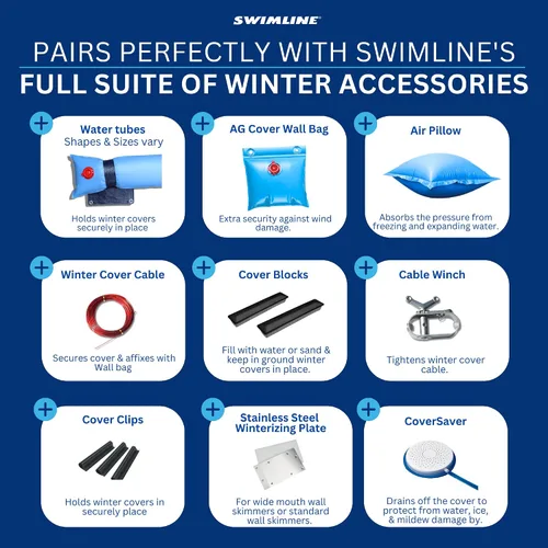 Vista 9 de In The Swim Winter Pool Cover - Almohadas de aire - 4 x 4 pies (Paquete de 3)