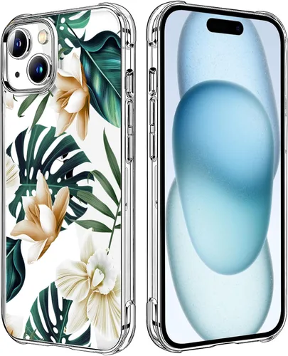 Vista 31 de Funda transparente de girasol compatible con iPhone SE 2022 SE 2020 7 8, funda trasera floral para niñas y mujeres, funda protectora transparente