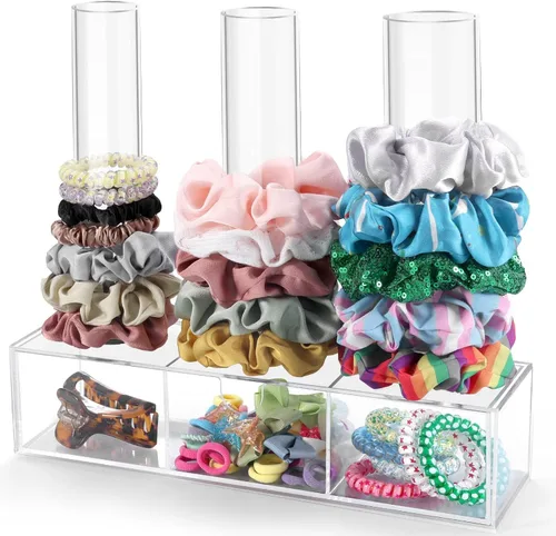 Vista 8 de OAOLEER 2 soportes para coletero, organizador de joyas transparente para regalos de adolescentes y mujeres, el organizador de exhibición perfecto