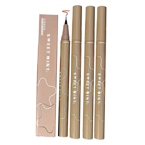 Vista 10 de Delineador de ojos superfino impermeable de secado rápido, 4 bolígrafos líquidos Hyper Easy sin saltos, impermeable, muy fino, maquillaje de larga