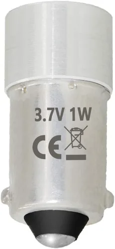 Vista 7 de BA9s Base LED Bulbs1W 3v BA9 LED antorcha mini lámpara de cabeza bombilla linterna 2 celdas C y D (blanco frío, 2 celdas C y D 3V)