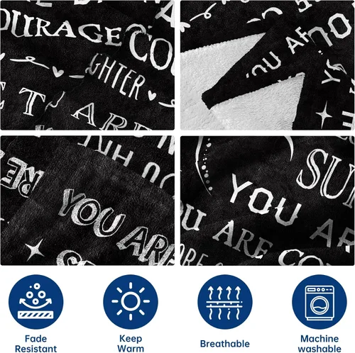 Vista 6 de SteadStyle Regalos para mujeres u hombres - Manta de "Get Well Soon", regalo de "Thinking of You" para papá, abuelo, hermano, amigo, compañero