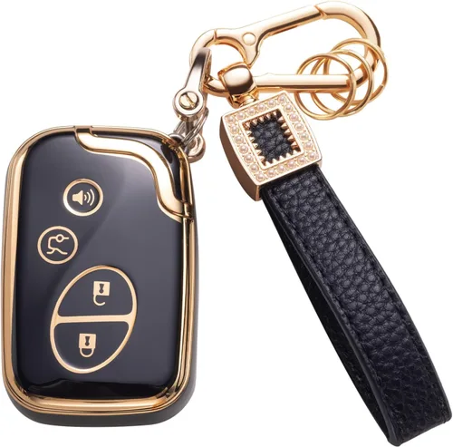 Vista 6 de Funda para llavero Benz, cordón de cuero con protección para llave inteligente, compatible con Clase A, Clase C, Clase G, Clase E y Clase S 2017-2021