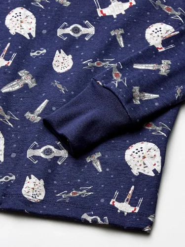 Vista 3 de Spotted Zebra Disney Marvel Star Wars Conjuntos de pijama de algodón ajustados para bebés niños pequeños y niños