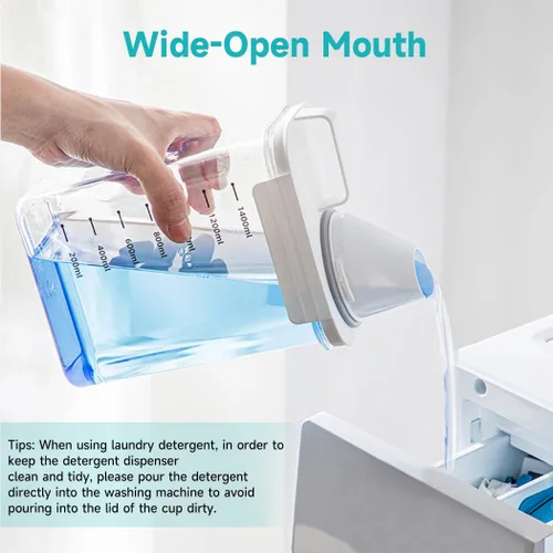 Vista 3 de Tokokimo Dispensador de detergente para ropa sucia – Recipiente de polvo y dispensador de perlas de refuerzo de aroma para organización de lavandería