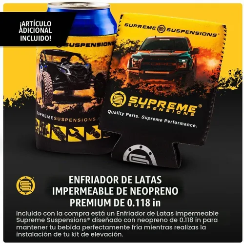Vista 6 de Supreme Suspensions - Kit de elevación completo para Toyota IFS Pickup 1986-1995 [Eje de 7"] Espaciadores de rótula de elevación delantera de 3" +