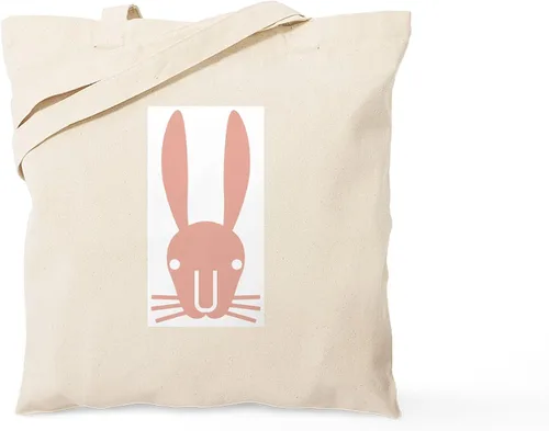 Vista 17 de CafePress Ascii Rabbit Tote Bag - Bolsa de lona natural, bolsa de compras reutilizable