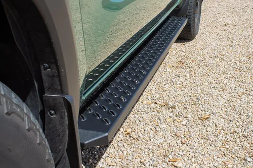 Vista 7 de Raptor Series Estribos Pasos 6.5in Ancho Sawtooth Grip Aluminio Negro Parte 2107-0589BT