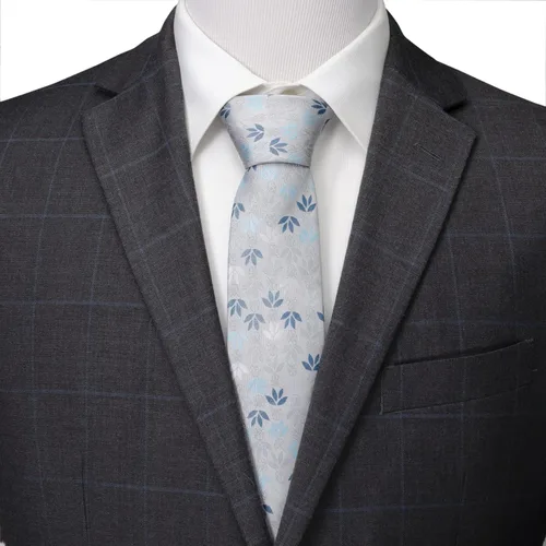 Vista 5 de Star Wars Darth Vader - Corbata de seda floral, plateado