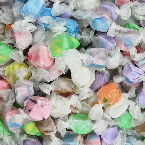 Vista 25 de Dulces gourmet suaves y masticables de agua salada, envueltos individualmente, bolsa a granel (pastel de manzana, 1 libra (paquete de 1))