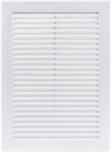 Vista 19 de Medida de apertura de 3'' x 3'' pulgadas / Rejilla externa de ventilación cuadrada blanca con malla protectora - Registro de plástico ligero Blanco