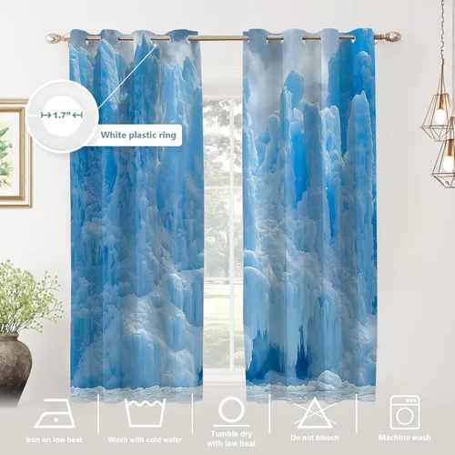 Vista 197 de Shrahala Orange Autumn Autumn Blackout Curtain Tiers, Fall Kitchen Valance Light Blocking Tier Drapes with Rod Pocket, 2 Pack 26 X 24 in