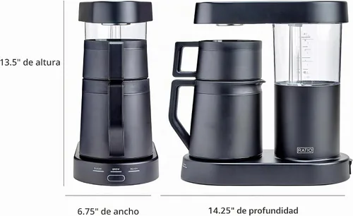 Vista 15 de Ratio Six Series 2 - Cafetera de goteo, jarra térmica de 8 tazas Negro