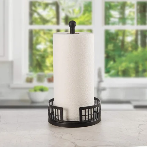 Vista 4 de Scott Living Oasis Linear - Toallero de papel, 13.25 pulgadas, color negro