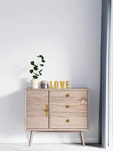 Vista 3 de Paquete de 10 pomos de cobre antiguo con placa trasera, perilla de 1.22 pulgadas y placa de 5.8 pulgadas, perilla rústica para cajón para aspecto