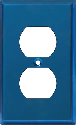 Vista 36 de ENERLITES Placa de pared de metal para receptáculo dúplex, acero inoxidable, tapa de tomacorriente, resistente a la corrosión, tamaño estándar