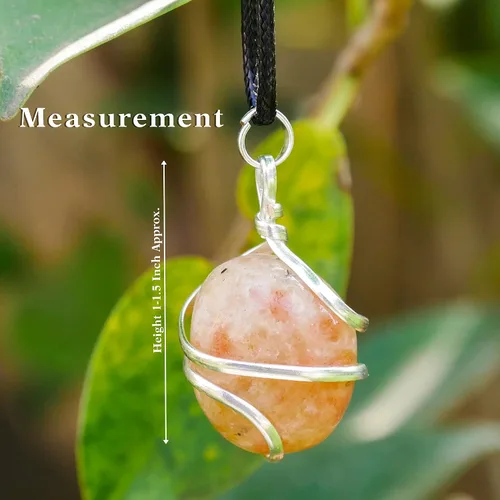 Vista 107 de PYOR Collar con colgante curativo de Reiki de cristal, gemas de buena suerte, prosperidad, riqueza, piedras preciosas naturales, collares de buena