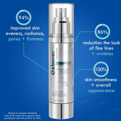 Vista 4 de Crema facial para hombres: 6 en 1 para hombres humectante facial con colágeno y retinol para una hidratación profunda todo el día y para reducir