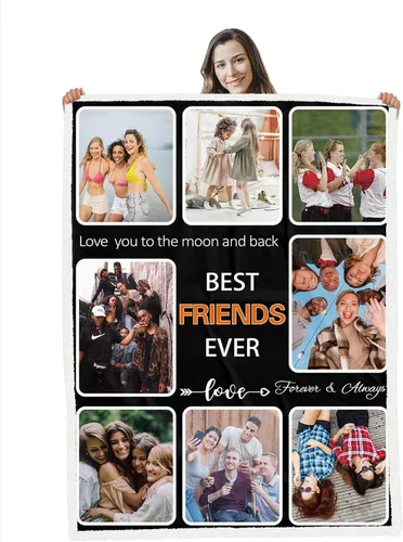Vista 19 de Manta personalizada con fotos, manta personalizada para el mejor jugador de fútbol americano, regalos de cumpleaños para fanáticos del fútbol, manta
