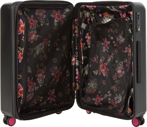 Vista 5 de Vera Bradley Maleta rígida con ruedas para mujer, Negro -, Maleta con ruedas rígidas