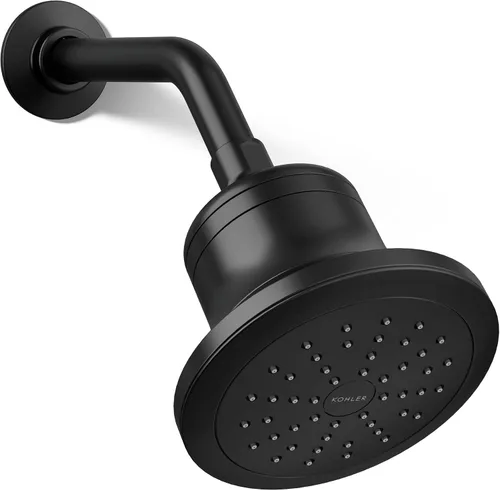 Vista 17 de Kohler 33631-G-BL Cinq™ Ducha redonda de función única con filtro, 1.75 gpm, negro mate