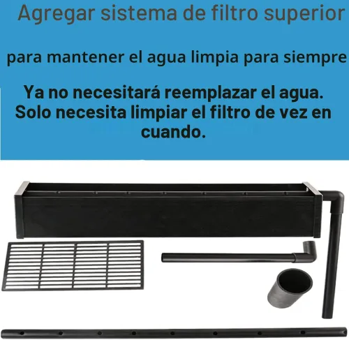 Vista 4 de Kit de Acuario Vertical de Lujo Tanque de Peces Grande 124Gal Acuario de Vidrio Grande Glsaa Bar Mesa blanco 2