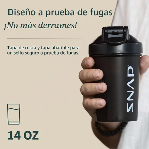Vista 2 de Snap Supplements Botella coctelera 13.5 fl oz