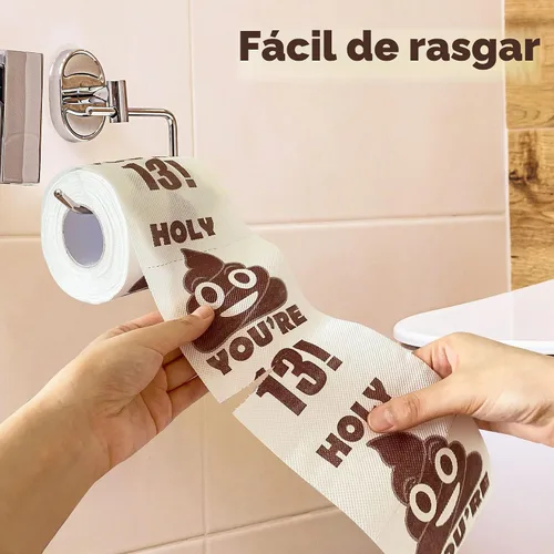 Vista 4 de Decoraciones de cumpleaños número 13 para niños y niñas, papel de toliet
