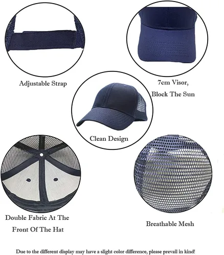 Vista 28 de Gorra de béisbol 100% algodón clásico deportivo casual gorra de golf Sunhat tamaño ajustable