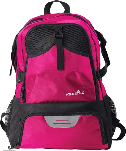 Vista 9 de Athletico National – Mochila de fútbol, baloncesto y fútbol americano, incluye soporte separado para balones y tacos